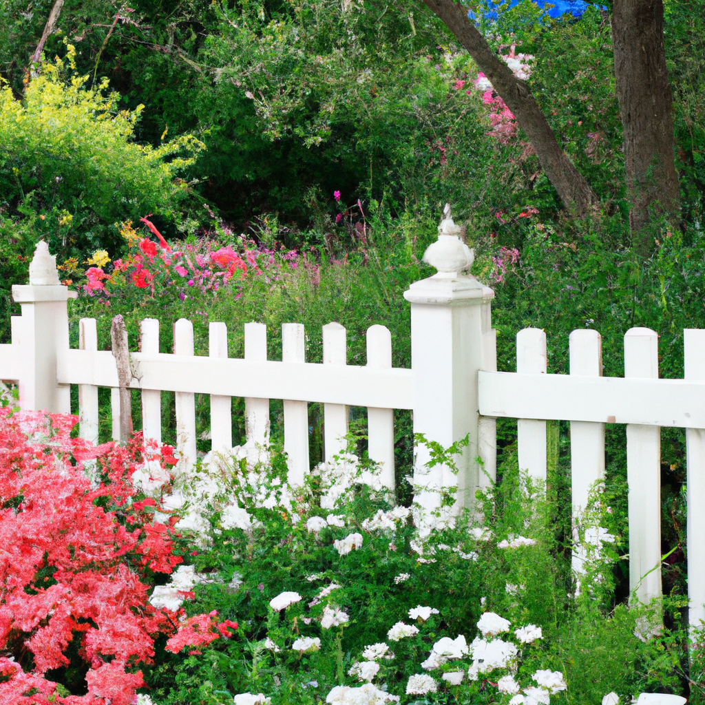 142. Enchanting Gardens with White Picket Fences