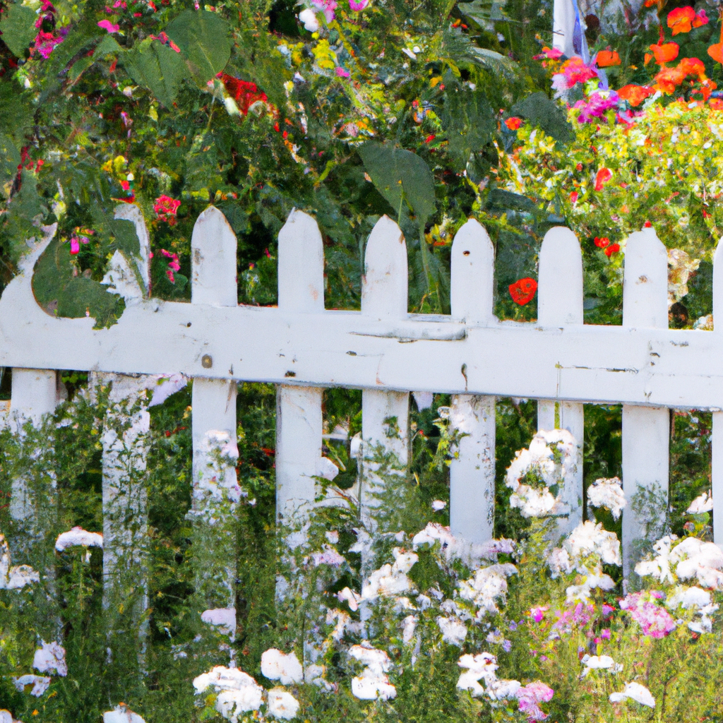 142. Enchanting Gardens with White Picket Fences