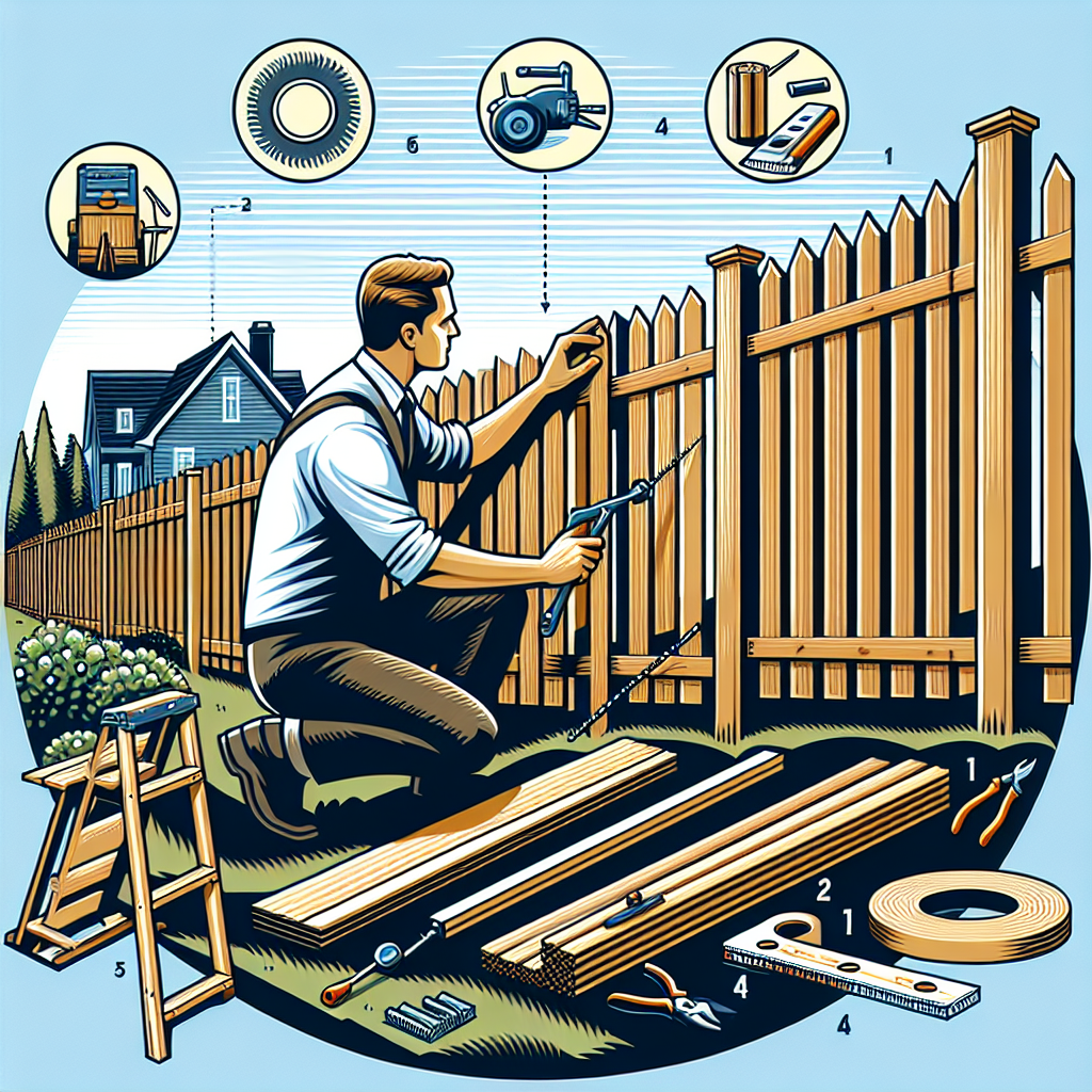 How To Install A Picket Privacy Fence With An Incline
