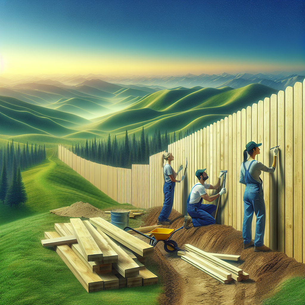How To Install A Privacy Fence On A Slope