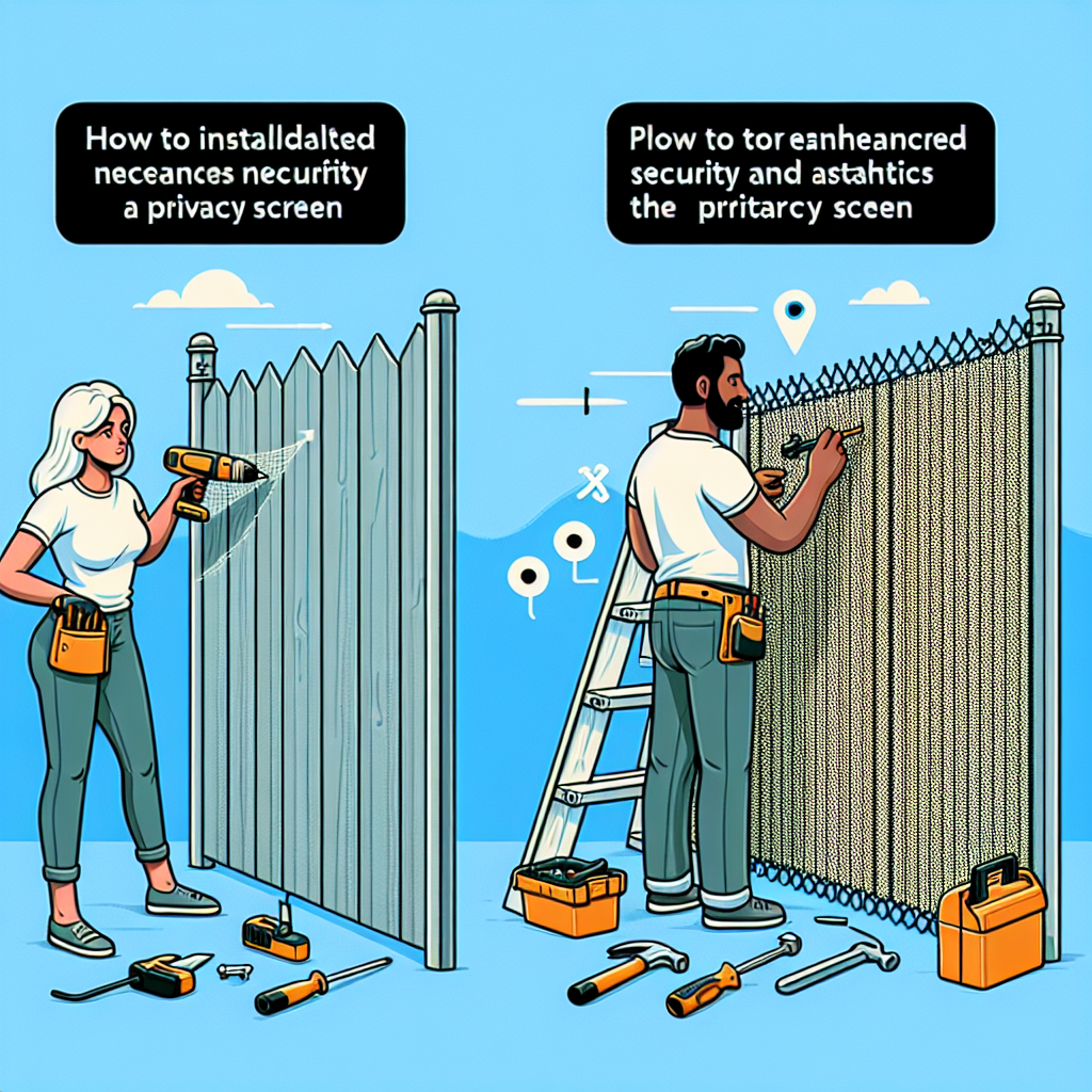 How To Install Privacy Screen On Chain Link Fence